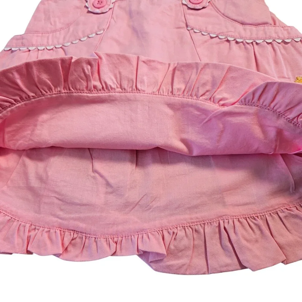 Vintage Gymboree Sunflower Fields Summer Outfit Size 5 Pink Skirt White Tank New